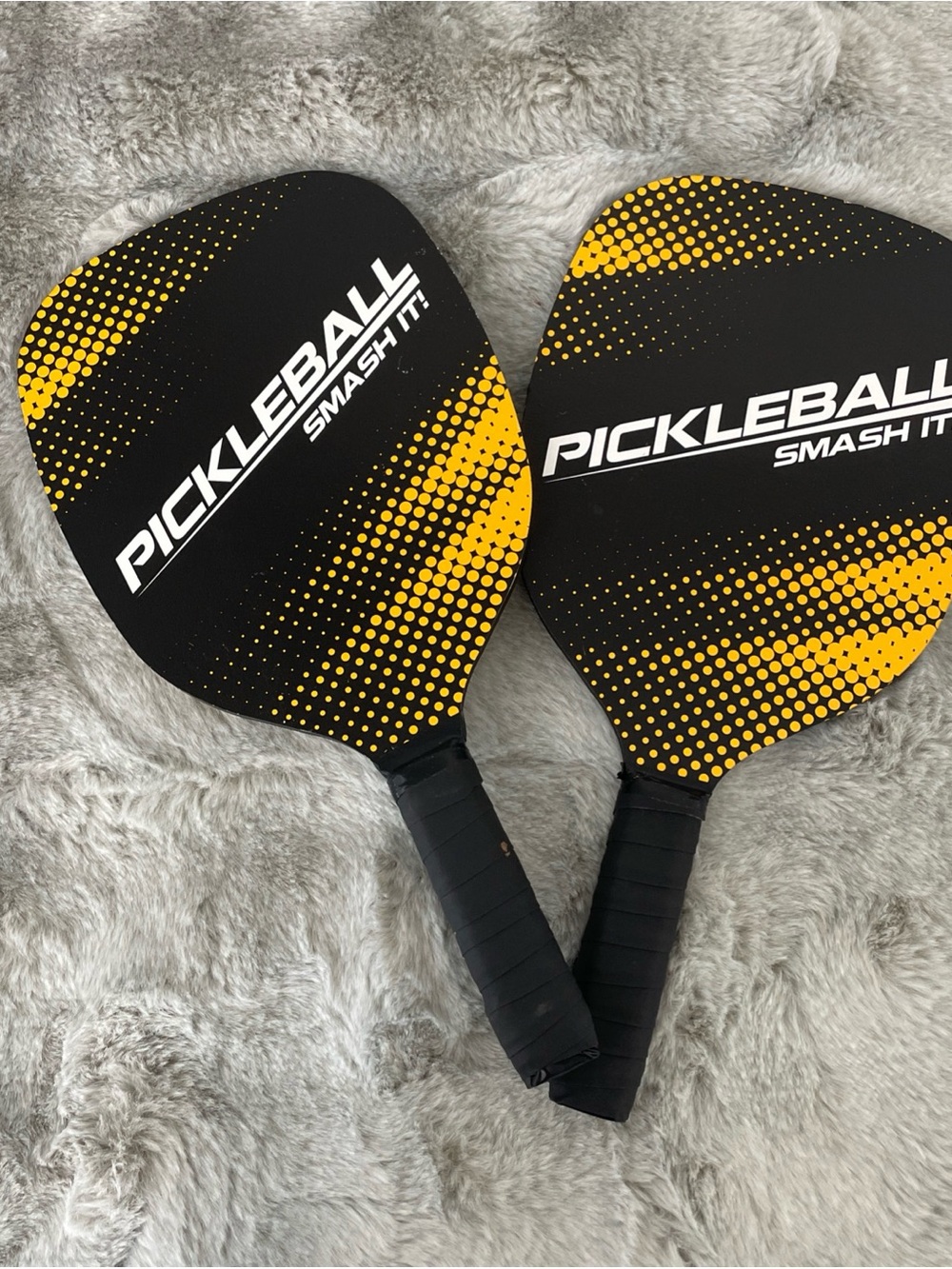 Pickleball Smash It! Paddle Set in Black & Yellow
